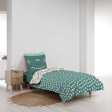 Housse de couette - 140 x 200 cm + taie - Dinosaure