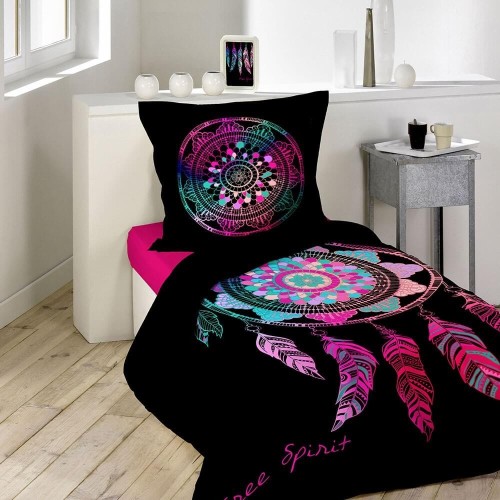 Housse de Couette - 140 x 200 cm + taie - Porte-bonheur - Attrape-rêve