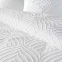 Housse de couette - 140 x 200 cm + taie - Uni tuftée blanc