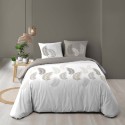 Housse de couette - 200 x 200 cm + taies - 57 fils - Feuillage