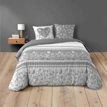 Housse de couette - 200 x 200 cm + taies - Annie