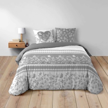 Housse de couette - 200 x 200 cm + taies - Annie