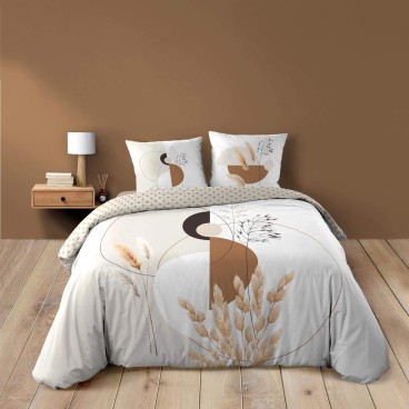Housse de couette - 220x240 cm + taies - Graphique floral