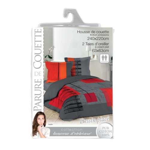 Housse de couette - 240 x 220 cm + taies - Teintes automnales