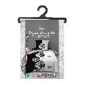Housse de couette 140x200 cm + taies - Ronds Noir et Blanc