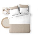 Housse de couette 220x240 cm + taies - 57 fils - Coton tissé Housse de couette 220x240 cm + taies - 57 fils - Coton tissé