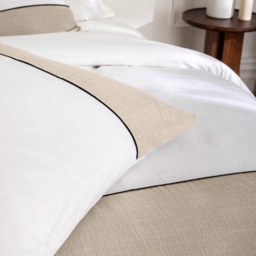 Housse de couette 220x240 cm + taies - 57 fils - Coton tissé