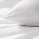 Housse de couette 220x240 cm + taies - Fils teints lavés - uni