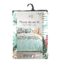 Housse de couette 220x240 cm + taies - Gaze de coton - Feuillage