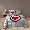 Housse de couette 220x240 cm + taies - Love mountain Housse de couette 220x240 cm + taies - Love mountain