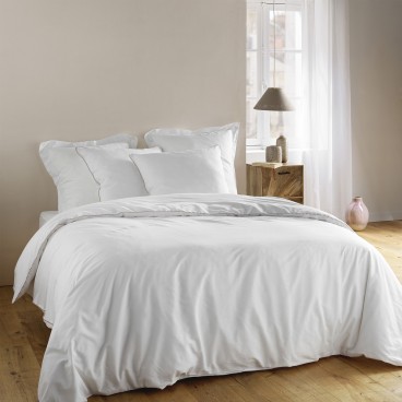 Housse de couette 220x240 cm + uni blanche