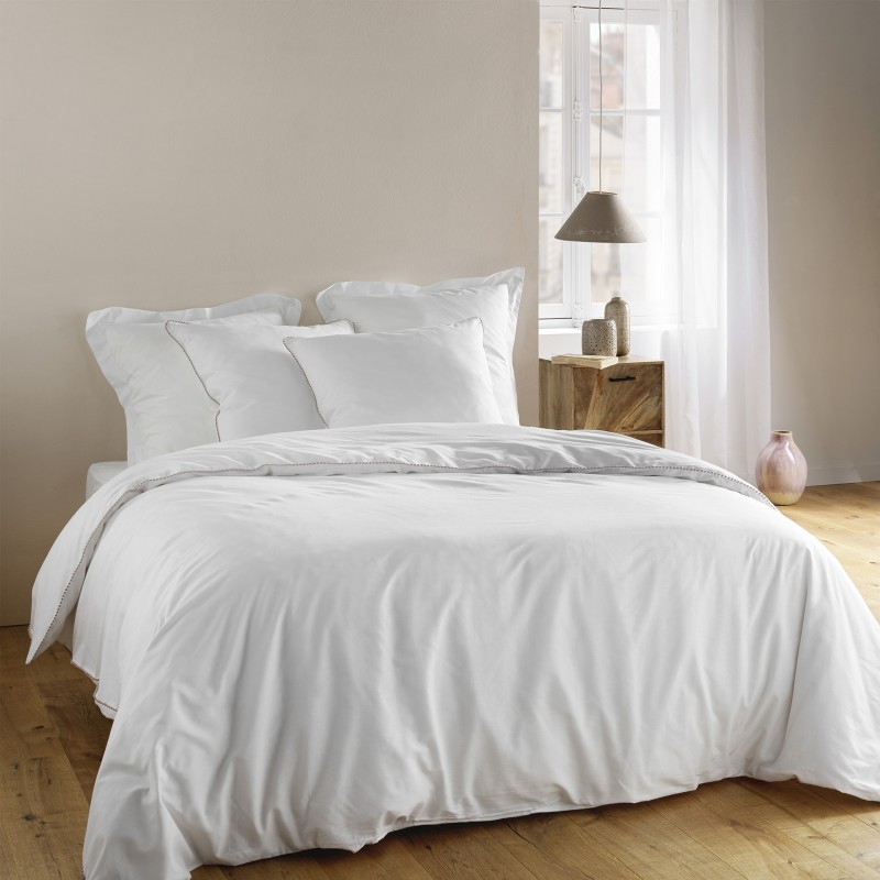 Housse de couette 220x240 cm + uni blanche Housse de couette 220x240 cm + uni blanche