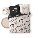 Housse de couette 240x260 cm + taies - Percale - Fleurs Housse de couette 240x260 cm + taies - Percale - Fleurs