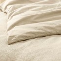 Housse de couette 260x240 cm + taies - Fils teints lavés - uni
