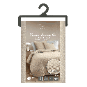 Housse de couette 260x240 cm + taies - Fils teints lavés - uni