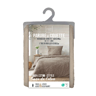 Housse de couette Gaze de Coton - 140x200 cm