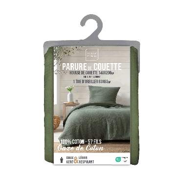 Housse de couette Gaze de Coton - 140x200 cm