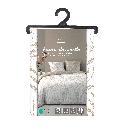 Housse de couette réversible - 220x240 cm + taies - Feuillage blanc et beige