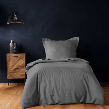 Housse de couette unie 140x200 cm - Coton