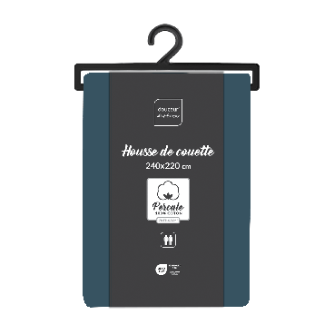 Housse de couette unie 220x240 cm - Percale