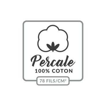 Housse de couette unie 220x240 cm - Percale
